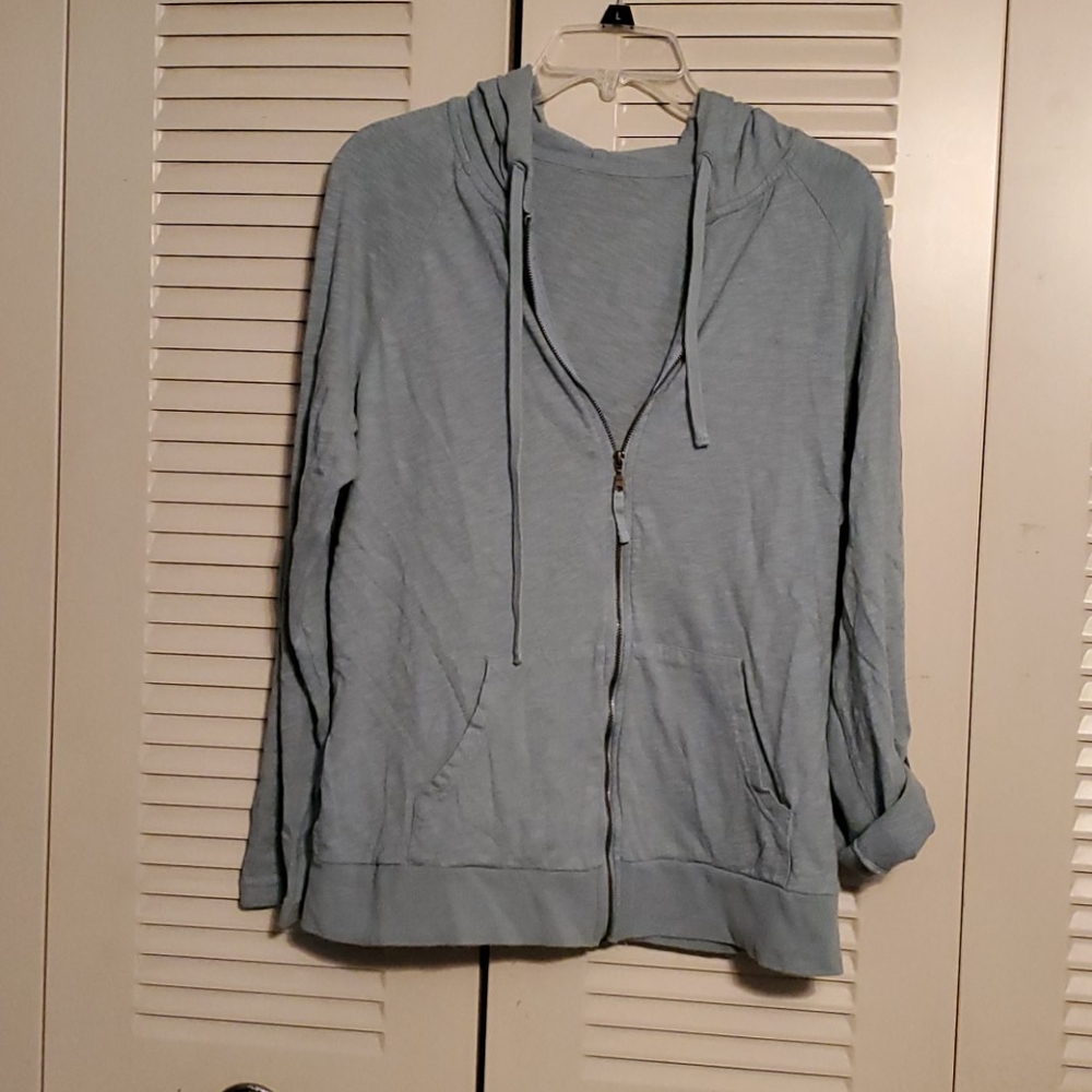 Light teal lightweight hoodie
